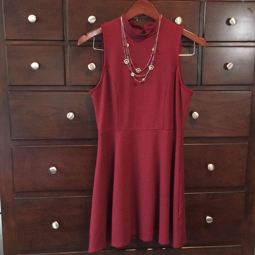 Monteau Junior Burgundy Mini dress